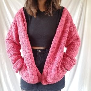 Pink Handkit Vintage Sweater Cardigan